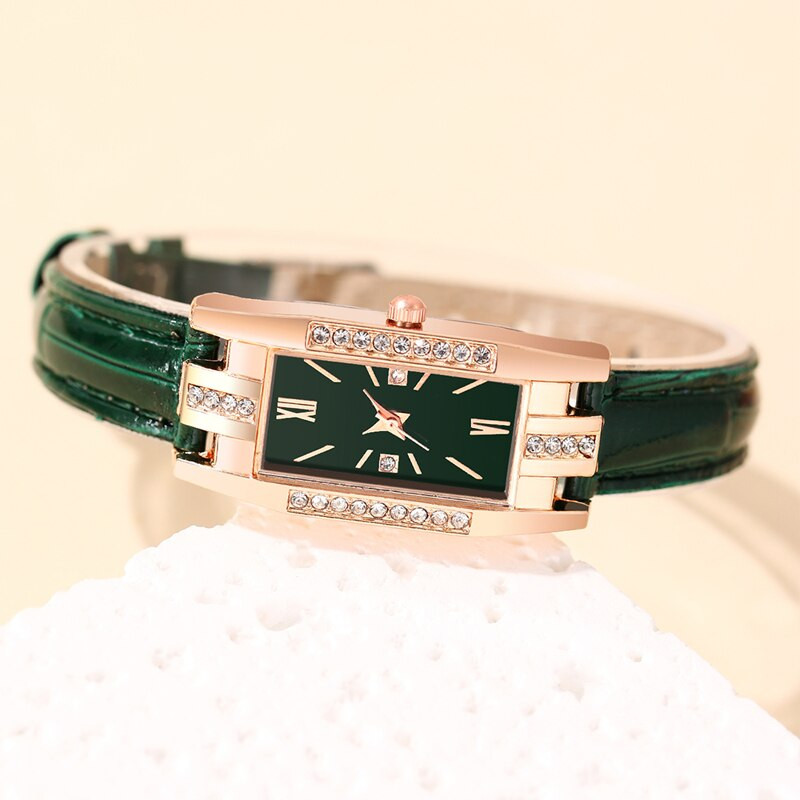 Reloj Mujer 2023. gada modes dimanta kvadrātveida pulksteņi sievietēm, ādas kvarca pulkstenis, elegants retro stila sieviešu rokas pulkstenis Relogio Feminino