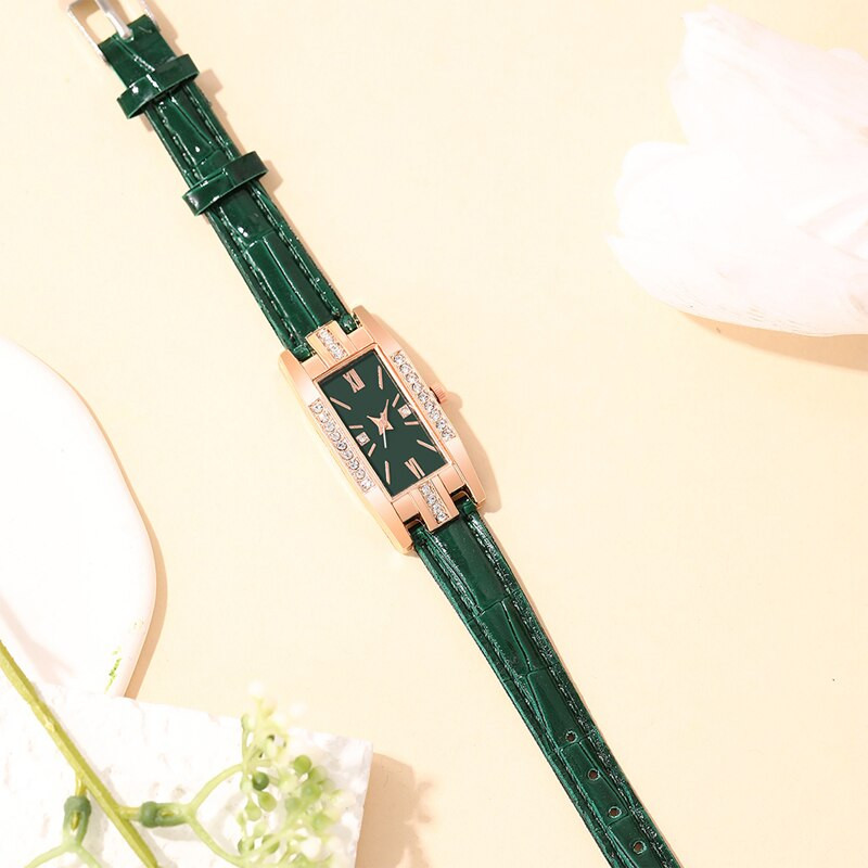 Reloj Mujer 2023. gada modes dimanta kvadrātveida pulksteņi sievietēm, ādas kvarca pulkstenis, elegants retro stila sieviešu rokas pulkstenis Relogio Feminino