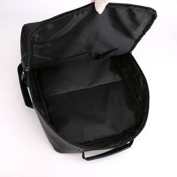 Бизнес раници за мъже, водоустойчива чанта за лаптоп от PU кожа, раница с голям капацитет, USB зареждане, мъжка модна чанта