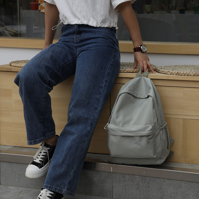 Moodne naiste seljakott Preppy Style naiste raamatukott Nailonist seljakott teismelistele Kolledži üliõpilastele Suure mahutavusega koolikotid