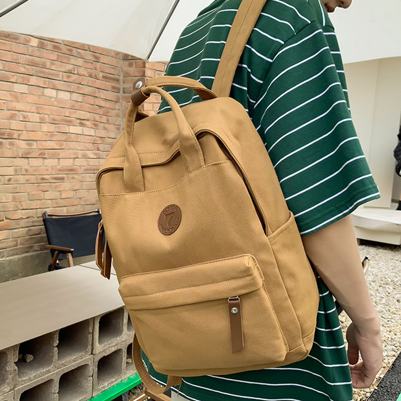 Férfi Női Vászon Szabadidő Retro iskolatáska Lány Utazás Vintage Hátizsák Férfi Női Könyv Divat Női Laptop Főiskolai hátizsák fiú