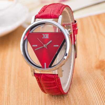 Divat Női karórák Női Óra Kvarc Karóra Háromszög üreges Alkalmi karóra Montre Femme Relogio Feminino