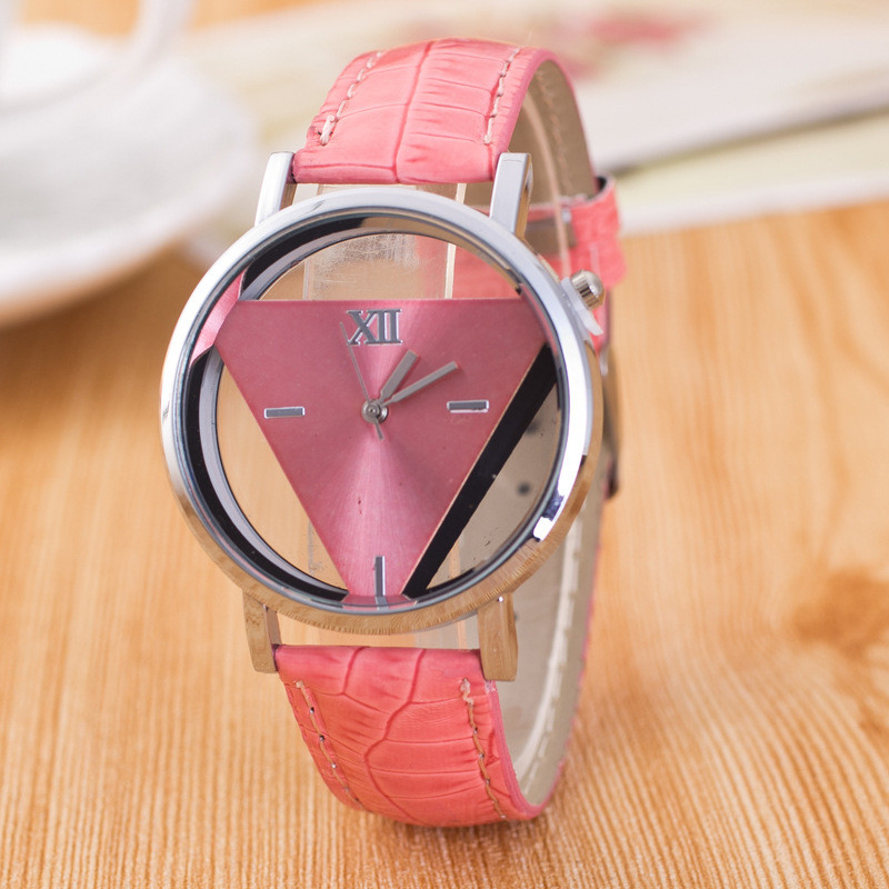 Divat Női karórák Női Óra Kvarc Karóra Háromszög üreges Alkalmi karóra Montre Femme Relogio Feminino