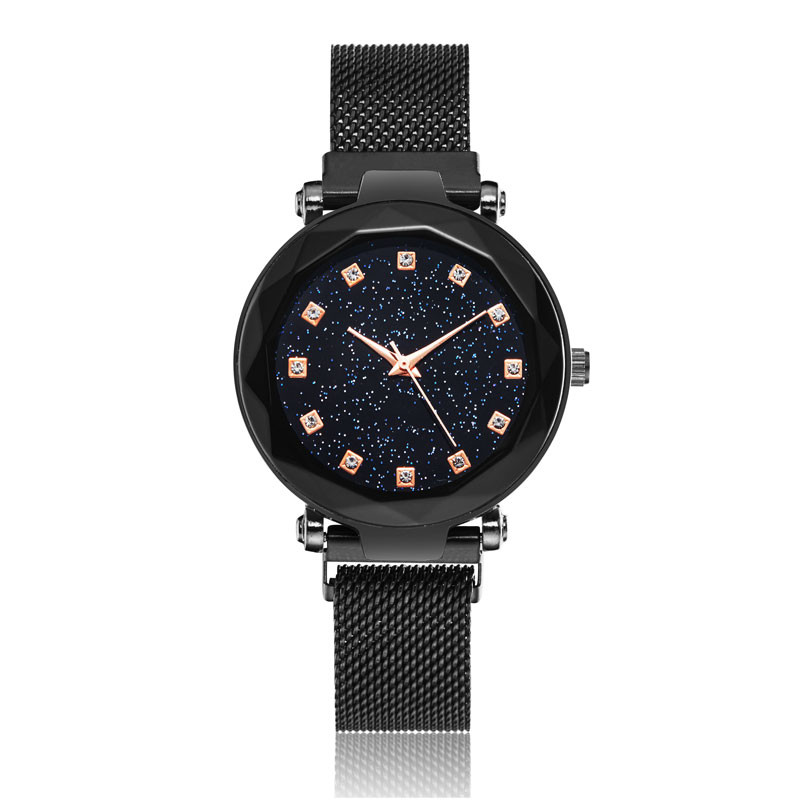 Relogio Feminino divat női csillagos égbolt órák mágneses hálós öves óra női ruha világító kvarc karóra Zegarek Damski