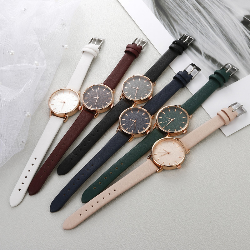 2022. gada ikdienišķi ziedu kvarca pulksteņi sievietēm Stilīgi balti ar rokassprādzes Sieviešu pulksteņi Kleita Radošs Pulkstenis Rokas pulksteņi Reloje Mujer