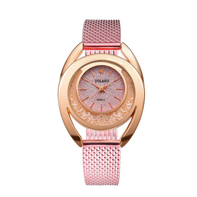 Pulkstenis Sieviešu kleita Nerūsējošā tērauda siksniņa Analogie kvarca rokas pulksteņi Modes Luksusa Sieviešu Zelta rozes Zelta pulksteņi Analogie pulksteņi