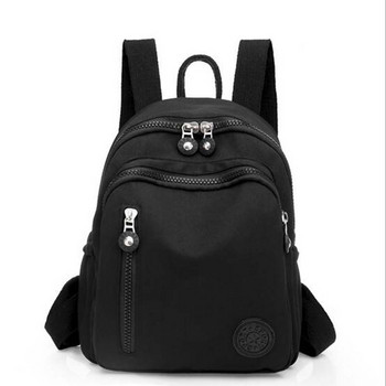 Безплатна доставка Нова модна висококачествена найлонова раница Дамски ежедневни леки чанти за рамо с двоен цип Ученическа чанта Пътни чанти