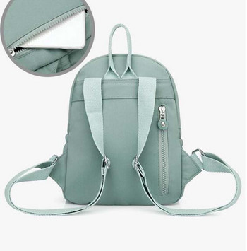 Безплатна доставка Нова модна висококачествена найлонова раница Дамски ежедневни леки чанти за рамо с двоен цип Ученическа чанта Пътни чанти