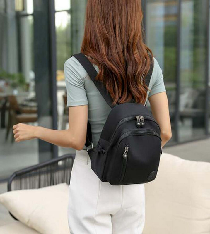 Livrare gratuită, la modă nouă, rucsac din nailon de înaltă calitate, ocazional pentru femei, genți de umăr cu fermoar dublu, geantă de școală, genți de călătorie