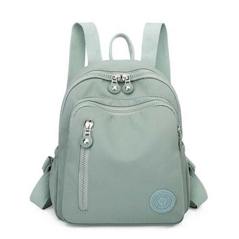 Livrare gratuită, la modă nouă, rucsac din nailon de înaltă calitate, ocazional pentru femei, genți de umăr cu fermoar dublu, geantă de școală, genți de călătorie