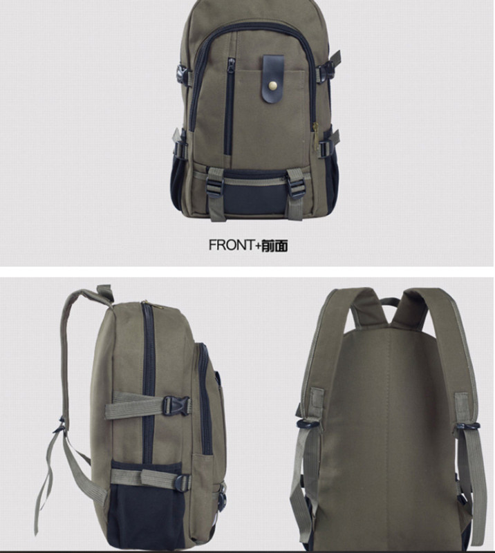 Kültéri utazó hátizsák Férfi szabadidő túrázás vászon hátizsák Nagy kapacitású tároló hátizsák férfi hegymászó kempingtáska iskolatáska