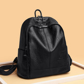 Jaunas sieviešu ādas mugursoma Preppy vintage sieviešu soma Sac A Dos mochila mujer Ceļojumu mugursoma skolas somas pusaudžu meitenēm