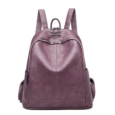 Jaunas sieviešu ādas mugursoma Preppy vintage sieviešu soma Sac A Dos mochila mujer Ceļojumu mugursoma skolas somas pusaudžu meitenēm