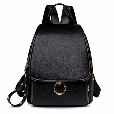 Női vintage hátizsák lányoknak Iskolatáska Utazótáska Női Sac A Dos Hátizsák Új női Kiváló minőségű bőr hátizsákok