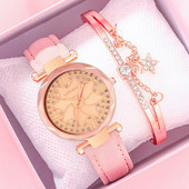 2 gab. Ziedi Sieviešu kvarca rokassprādze