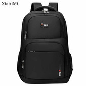 Rucsac simplu pentru bărbați Geantă de călătorie neagră ocazională pentru bărbați Rucsac de afaceri cu spațiu mare Genți de școală pentru băieți Geantă pentru laptop rezistentă la apă