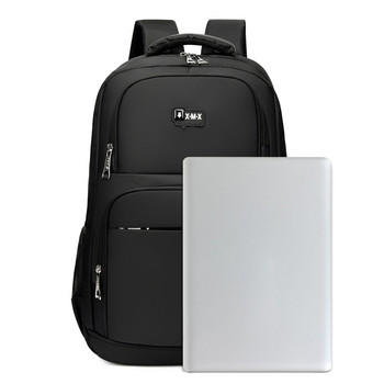 Обикновена раница за мъже Мъжка черна ежедневна пътна чанта Голяма бизнес раница Ученически чанти за момчета Водна чанта за лаптоп