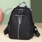 Lielas ietilpības sieviešu mugursoma ar lenti, ūdensnecaurlaidīga auduma liela sieviešu plecu soma, liela ietilpība, vienkārša stila ikdienas ceļojumu soma