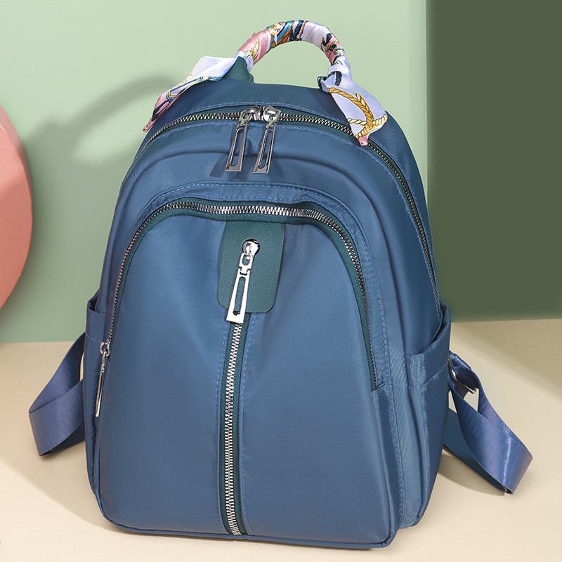 Lielas ietilpības sieviešu mugursoma ar lenti, ūdensnecaurlaidīga auduma liela sieviešu plecu soma, liela ietilpība, vienkārša stila ikdienas ceļojumu soma