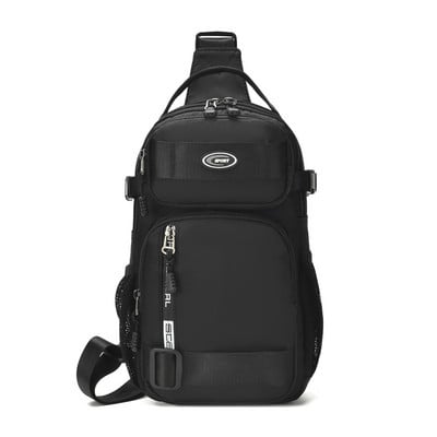 Geantă de umăr de mare capacitate, ocazională pentru bărbați, geantă de călătorie în aer liber, multifuncțională, impermeabilă, pentru piept.