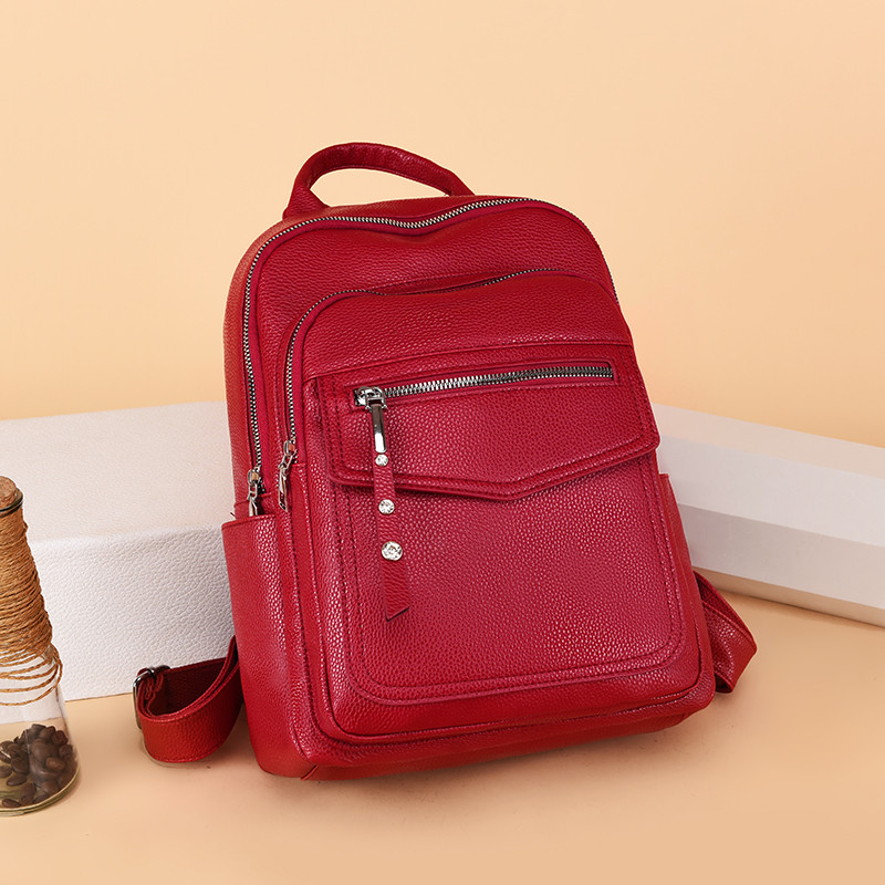 Jaunās 2021. gada sieviešu ādas mugursomas Modes plecu soma Sieviešu mugursoma Sieviešu ceļojumu mugursoma Mochilas skolas somas meitenēm