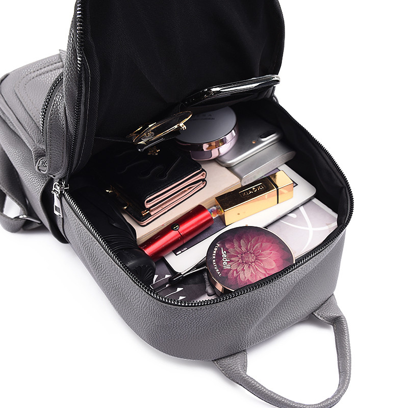 Jaunās 2021. gada sieviešu ādas mugursomas Modes plecu soma Sieviešu mugursoma Sieviešu ceļojumu mugursoma Mochilas skolas somas meitenēm