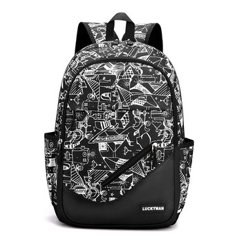Νέο σακίδιο πλάτης μόδας 2022 Ανδρικά γκράφιτι Cool σχολική τσάντα μεγάλης χωρητικότητας Ταξιδιωτικές τσάντες με πολλές τσέπες για εφήβους Σακίδιο πλάτης για αγόρια