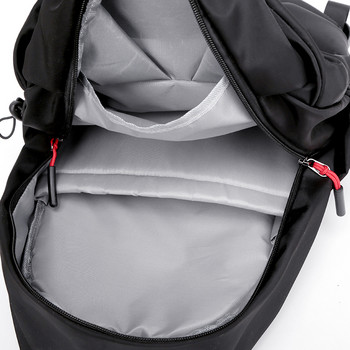 Многофункционална компютърна водоустойчива раница Мъжки луксозни ученически чанти Ежедневни плисирани раници 15,6 инча Пакет чанта за лаптоп