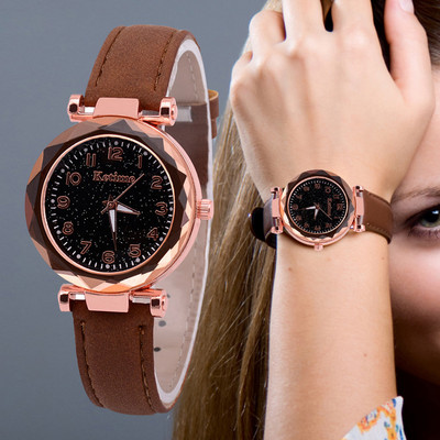 Μόδα γυναικεία ρολόγια Starry Sky Dial Γυναικεία ρολόγια Quartz Σετ βραχιόλι