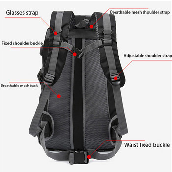 Αντικλεπτική ορειβατική αδιάβροχη τσάντα πλάτης Ανδρικές τσάντες ιππασίας Αθλητικές τσάντες υπαίθριου κάμπινγκ Σακίδια ταξιδιού ορειβασίας Τσάντα πεζοπορίας για άνδρες