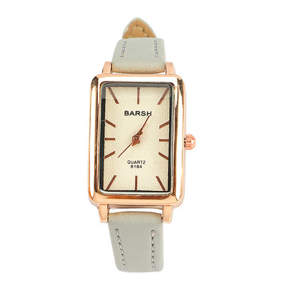 Moodne retro lihtne šikk kvartsnahast rihmaga ristkülik käekell vabaaja retro luksuslik väikese ruudu nisukõrvatrükkidega naiste käekell