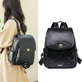 Vintage sieviešu mugursoma Pu ādas soma Sieviešu mugursoma Modes skolas soma meitenēm Augstas kvalitātes brīvā laika plecu soma Sac A Dos