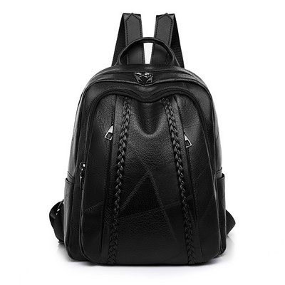 Női kiváló minőségű puha bőr könyves iskolatáskák tinédzser lányoknak Sac A Dos Travel hátizsák Az új prémium PU női hátizsák