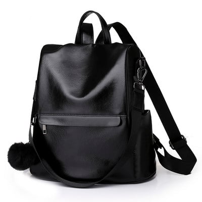 Rucsacuri din piele de calitate pentru femei pentru fete Sac A Dos Rucsac casual negru Rucsac vintage Genți de școală pentru fete Mochila