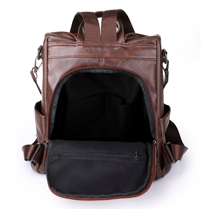 Rucsacuri din piele de calitate pentru femei pentru fete Sac A Dos Rucsac casual negru Rucsac vintage Genți de școală pentru fete Mochila