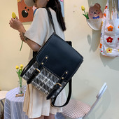 Uus puuvillane ja linane naiste seljakott Naiste reisikott seljakotid koolikott teismelistele tüdrukutele ühevärviline raamatukott Mochila raamatukott