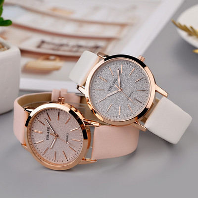 Marka ženskih satova Luksuzni modni ženski sat Kožni sat Ženski ženski kvarcni ručni satovi Montre Femme reloj mujer