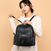 Rucsac casual Rucsac de modă pentru femei Rucsac de călătorie cu buzunare multiple Genți de umăr mari de școală Adolescent Fete Mochila Feminina