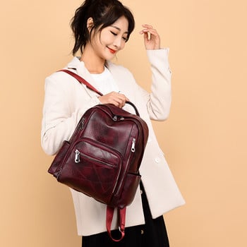 Ежедневна раница Модна дамска раница Многоджобна чанта за пътуване Големи училищни чанти за през рамо Тийнейджърски момичета Mochila Feminina