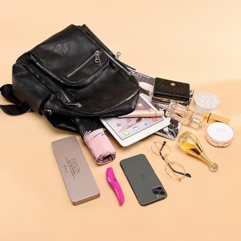 Ежедневна раница Модна дамска раница Многоджобна чанта за пътуване Големи училищни чанти за през рамо Тийнейджърски момичета Mochila Feminina