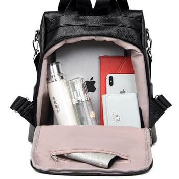 Дамска чанта Модни училищни чанти Голям капацитет Пътни раници mochila 2021 Нова дамска раница Дизайнерска висококачествена кожа