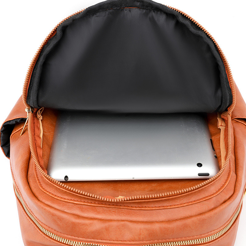 Geantă de umăr pentru petrecerea timpului liber de înaltă calitate Sac A Dos Rucsac vintage pentru femei Geanta din piele Pu Rucsac pentru femei Geantă de școală de modă pentru fete