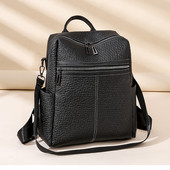 Vintage sieviešu plecu somas Ikdienas ceļojumu sieviešu somas Mochilas skolas somas Jaunas augstas ietilpības sieviešu mīkstas ādas mugursomas