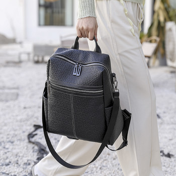 Винтидж дамски чанти през рамо Ежедневни дамски чанти за пътуване Mochilas Ученически чанти Нови Дамски меки кожени раници с голям капацитет
