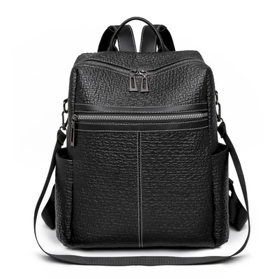 Vintage sieviešu plecu somas Ikdienas ceļojumu sieviešu somas Mochilas skolas somas Jaunas augstas ietilpības sieviešu mīkstas ādas mugursomas