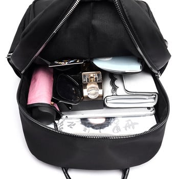 Дамска чанта през рамо Едноцветна ученическа чанта за тийнейджърка Нова тенденция Дамска раница Ежедневна класическа дамска раница Мода