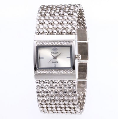 Luksusa sieviešu pulksteņi Rhinestone rokassprādzes pulksteņi sievietēm zelta sudraba pulksteņi sievietēm nerūsējošā tērauda kvarca pulkstenis Reloj Mujer