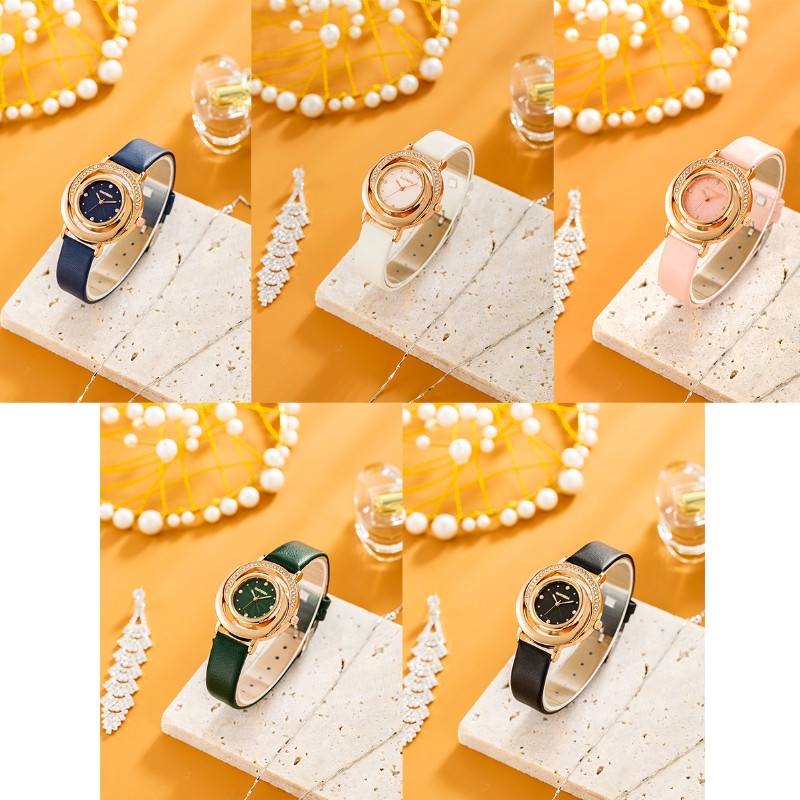Ceasuri de damă noi, de marcă de lux, ceas de cuarț cu grilă pentru femei, ceasuri de rochie cu curea din piele pentru femei, cadouri, Relogio Feminino.