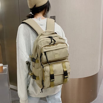 Модна младежка чанта за рамо в корейски стил Раница за лаптоп Ученически раници за тийнейджъри Момичета Момчета Пътуване Многофункционална дамска раница