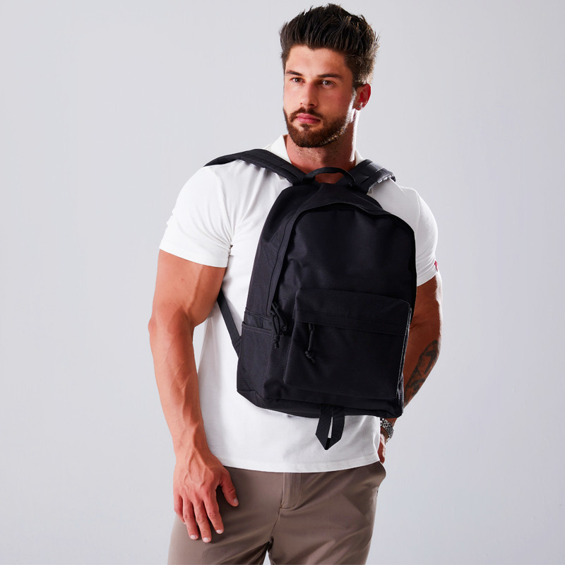 Klasszikus fekete dizájner táskák férfi nylon utazó férfi hátizsák nagy kapacitású iskolatáska férfi egyszerű hétköznapi laptop hátizsák